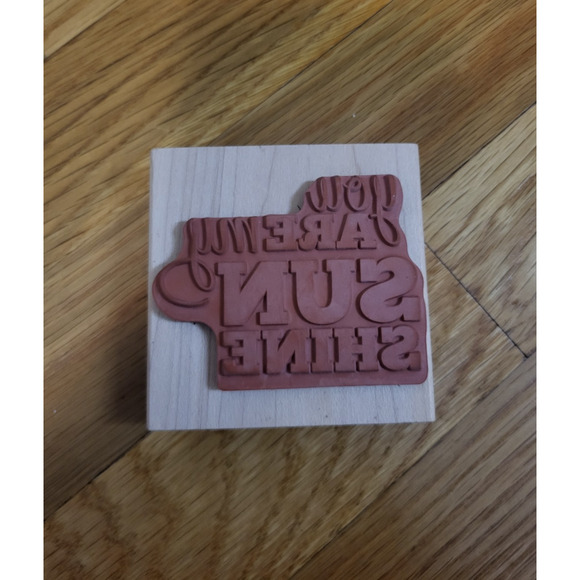 You Are My Sunshine Wood Rubber Stamp – Cardmaking Scrapbooking Craft Supplies - Picture 2 of 3